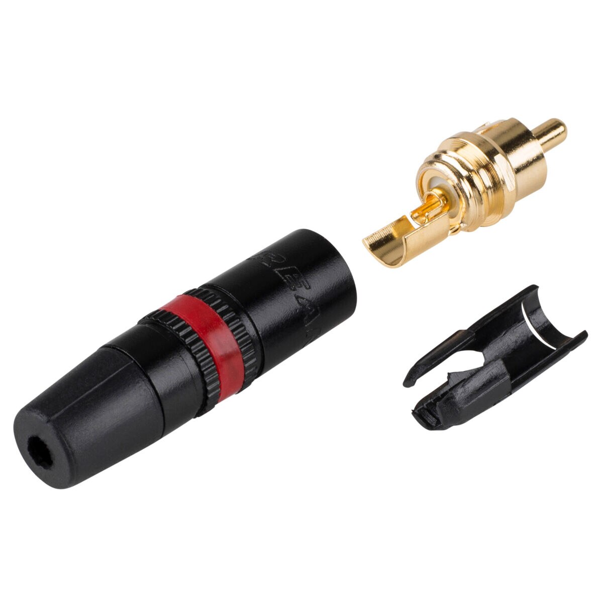 NEUTRIK (REAN)　NYS373　RCAプラグ (赤) rdzdsi3 Rean NYS373-2 RCA Plug Connector Black with Red Indicator